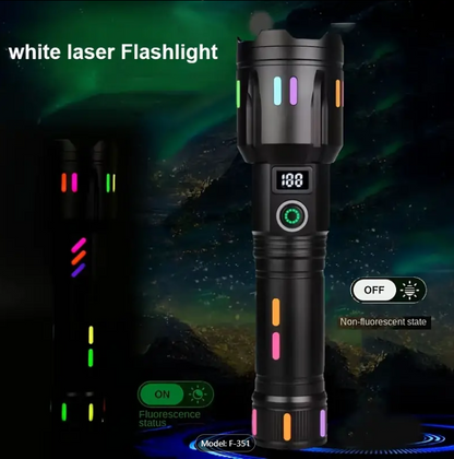 Besjaar zaklamp led oplaadbaar met 5200mAh Batterij - 9000 Lumen - USB-C Oplaadbaar - Waterproof IP65