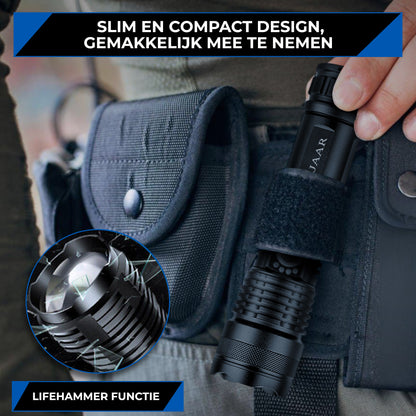 Besjaar zaklamp led oplaadbaar met 5200mAh Batterij - 4000 Lumen - USB-C Oplaadbaar - Waterproof IP65